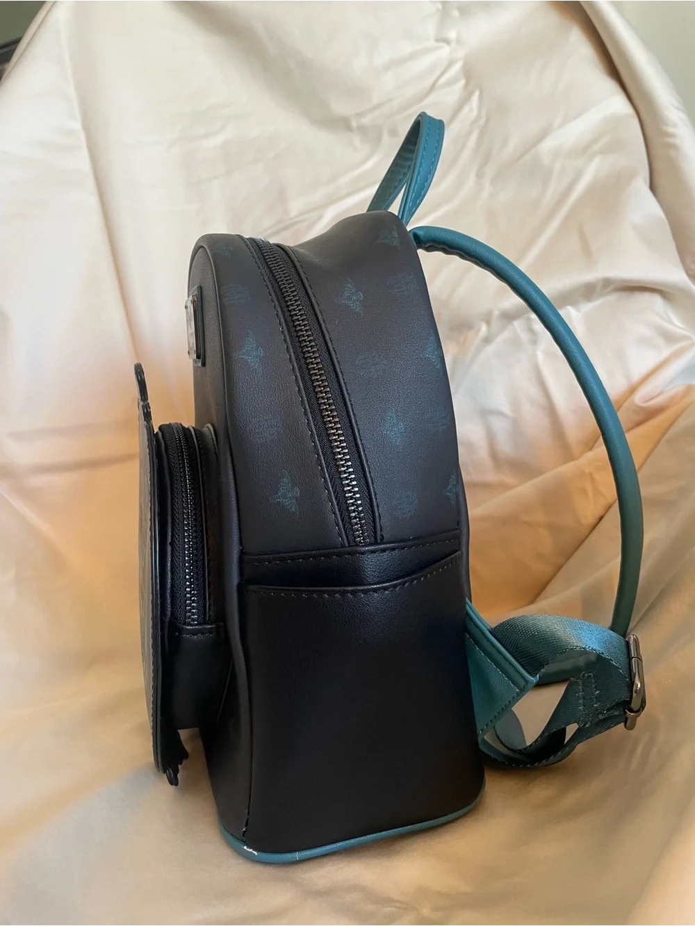 Loungefly Disney Parks Haunted Mansion Black and Teal Mini Backpack- NWOT
